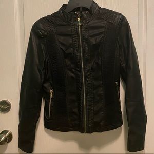 Vegan Leather Moto Jacket